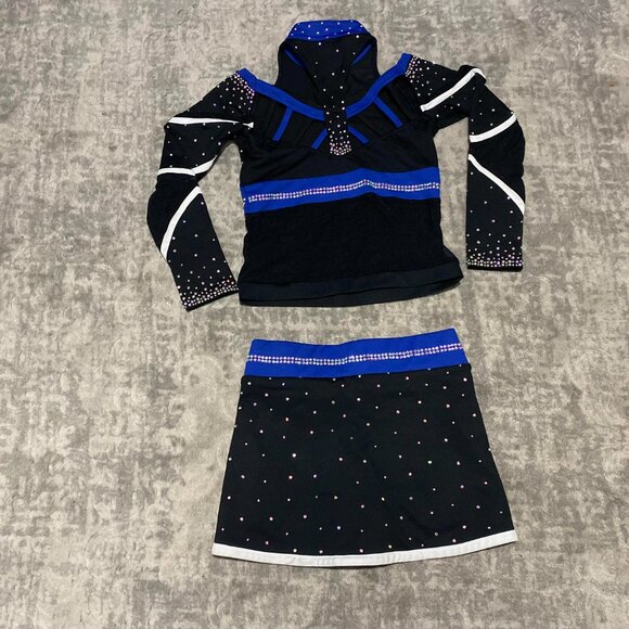 CEL Custom Rebel Cheer Uniform YM 💙 - Picture 2 of 5